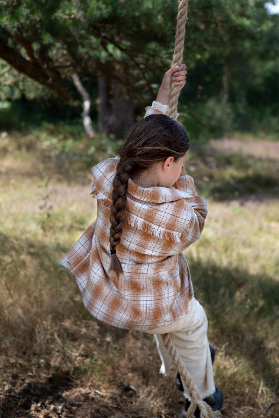 Luna check overshirt BON BON - mooiemerken.nl