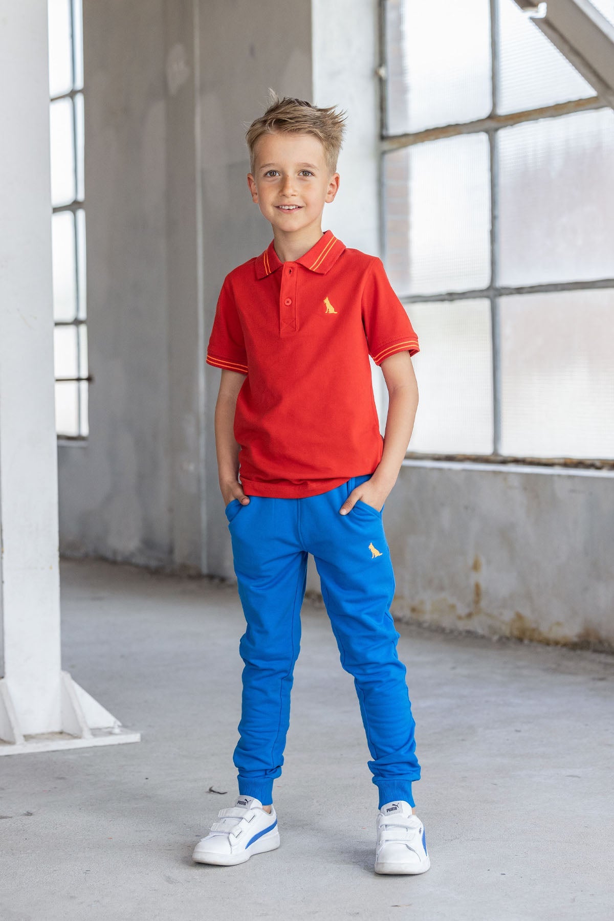 Jogpant Boaz Fel Blauw - TYGO&vito