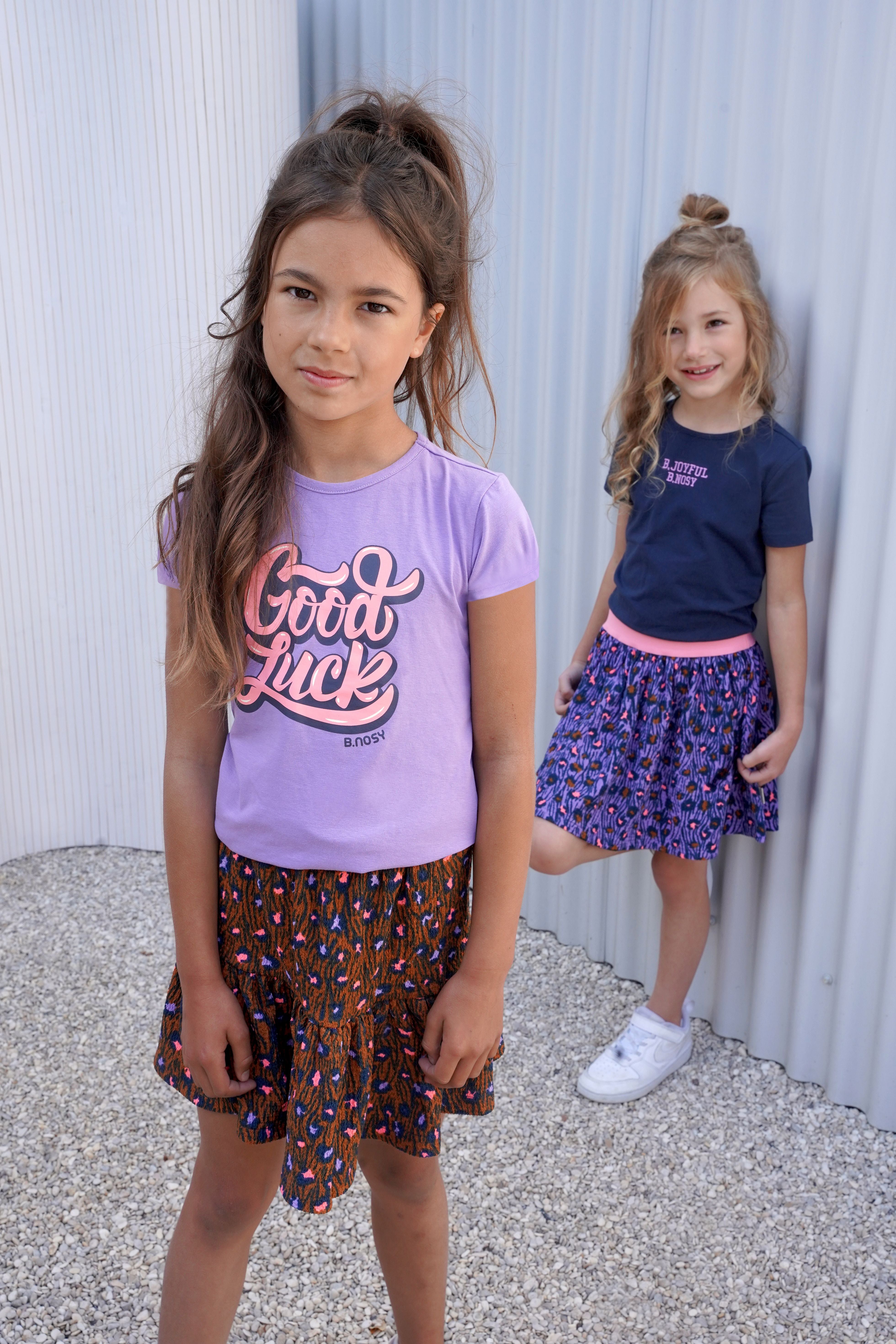 B.Nosy Girls Basic Shirt W/ Small Elastic Part At Shoulder