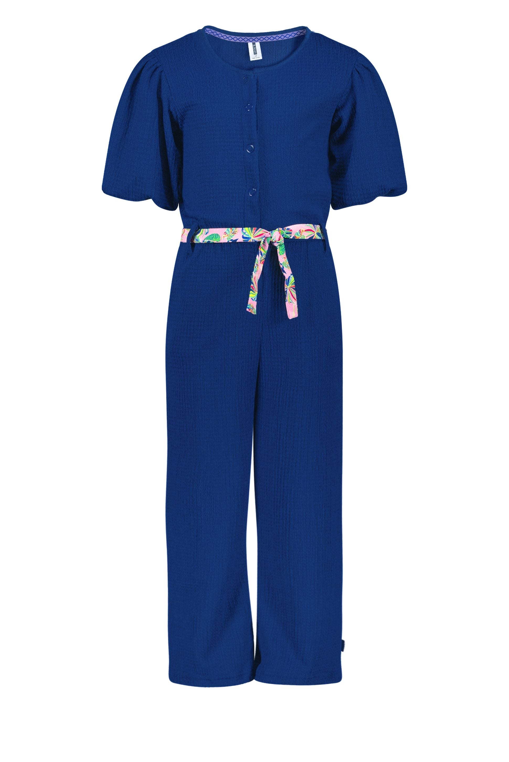 B.Nosy jumpsuit w/ puff sleeve and aop belt