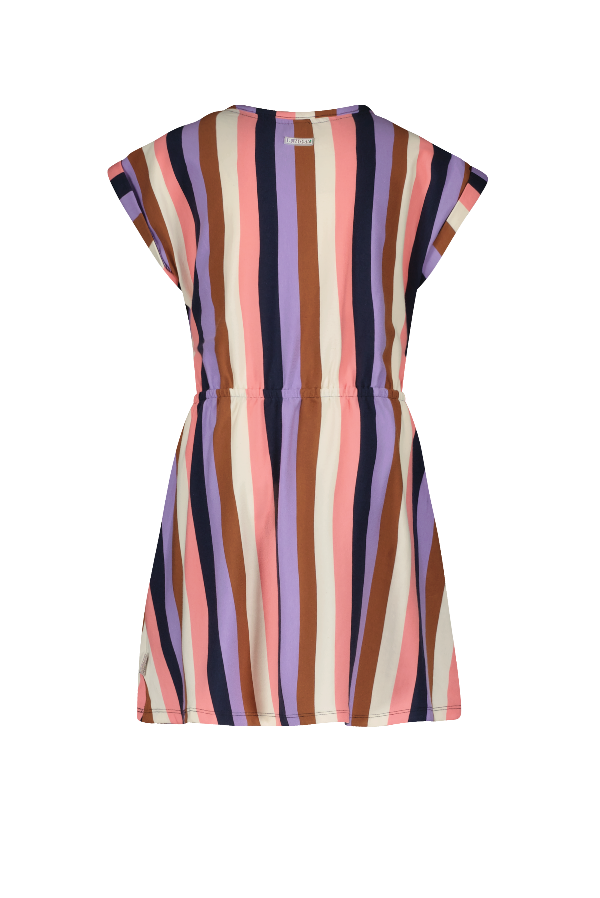 B.Nosy Girls Multi Color Stripe Dress W/ Cut Out Side Part