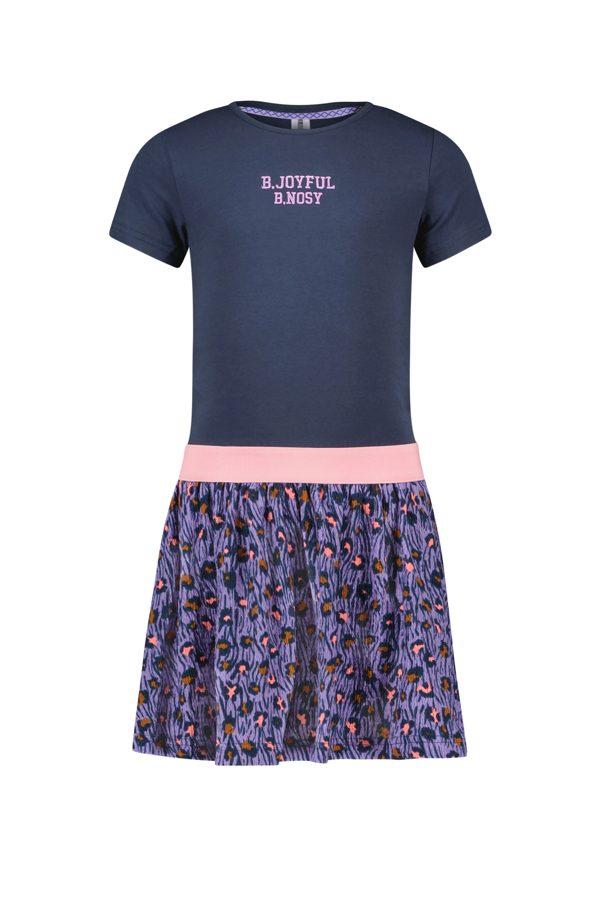 B.Nosy Girls Dress Wit Leo Skirt And Solid Jersey Top
