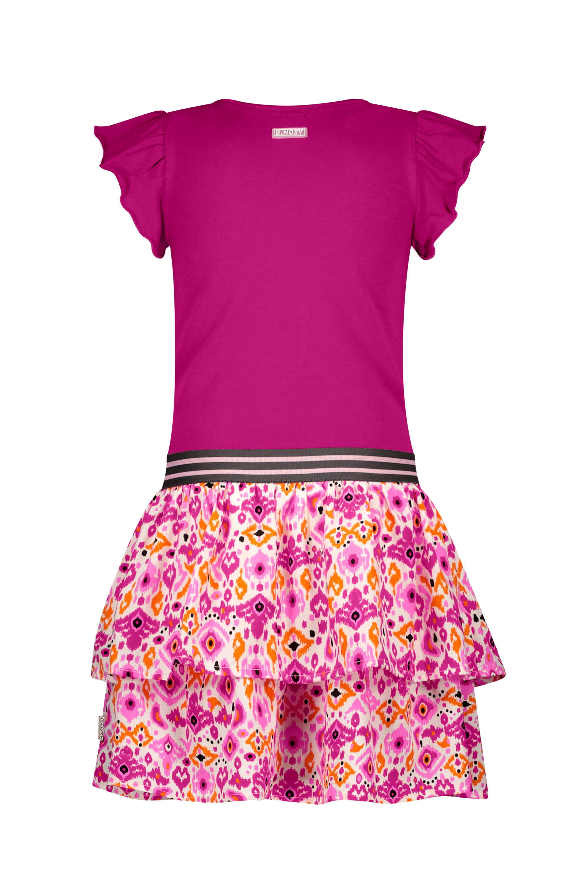 B.Nosy Girls Dress W/ Jersey Top And 2 Layer Skirt Part