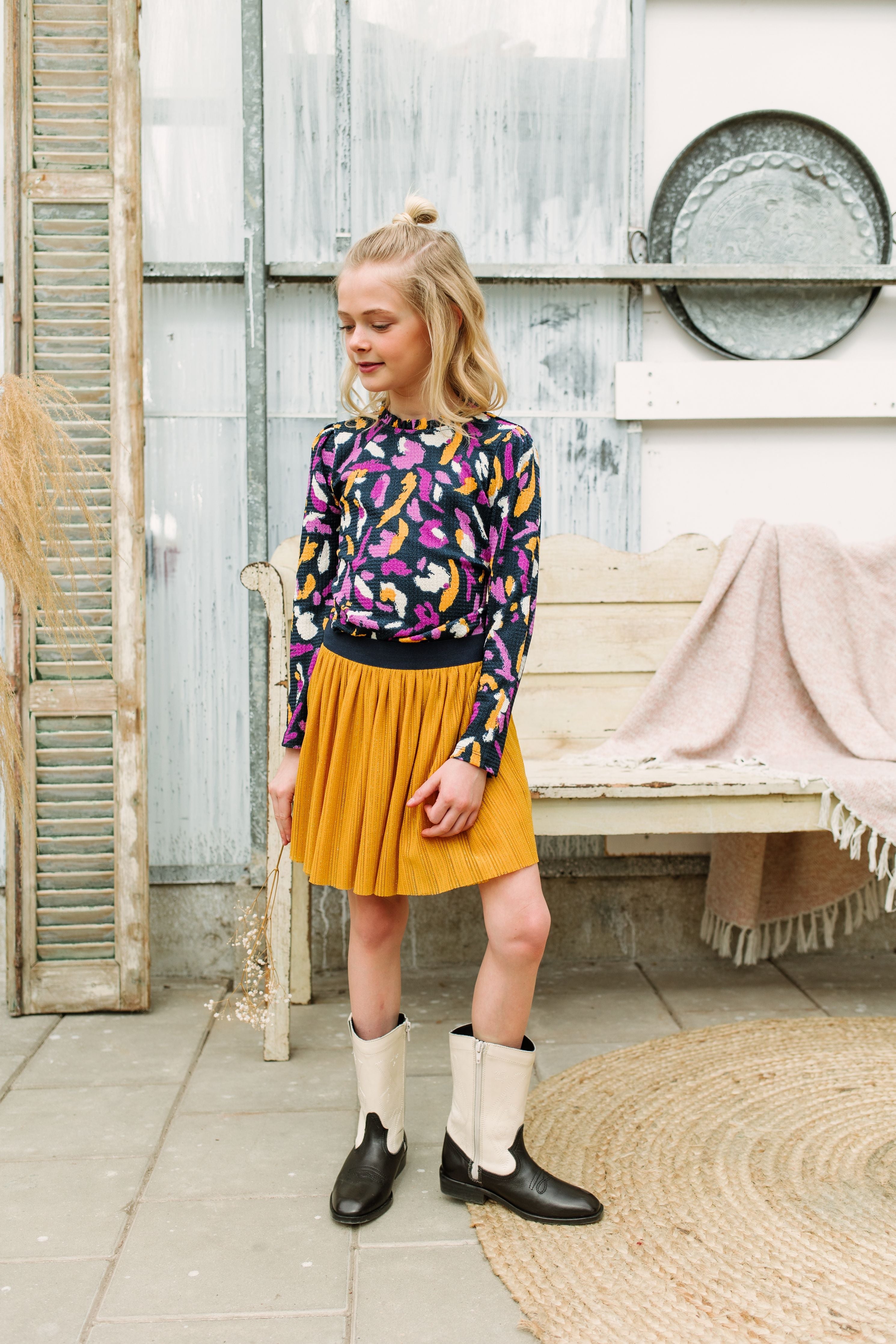 B.Nosy Fires Glitter Rok Geel