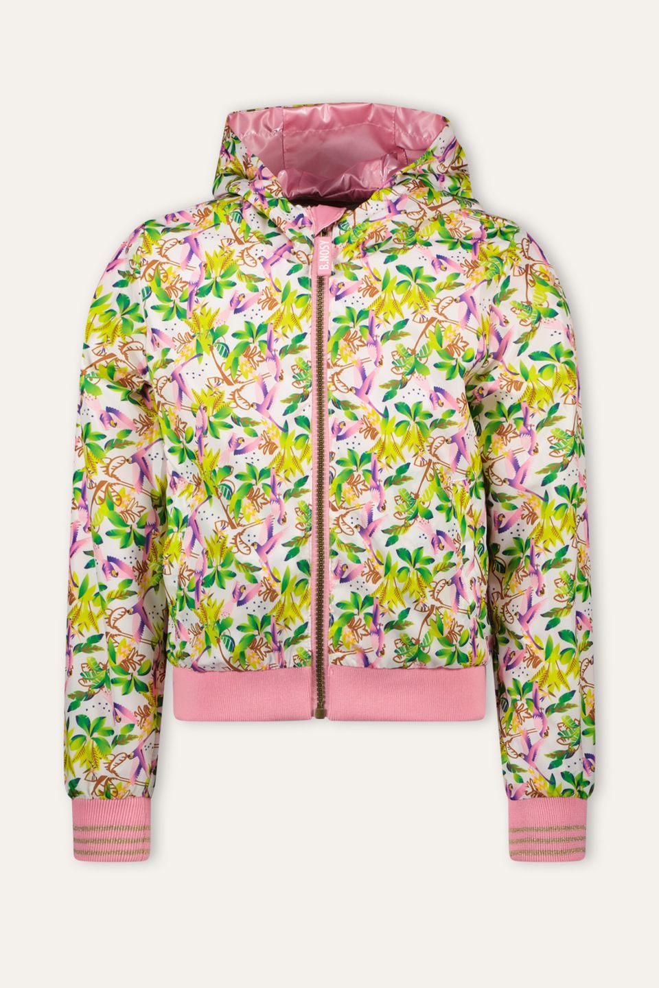 B.Nosy Fayah Reversible Zomerjas Roze-Bloem