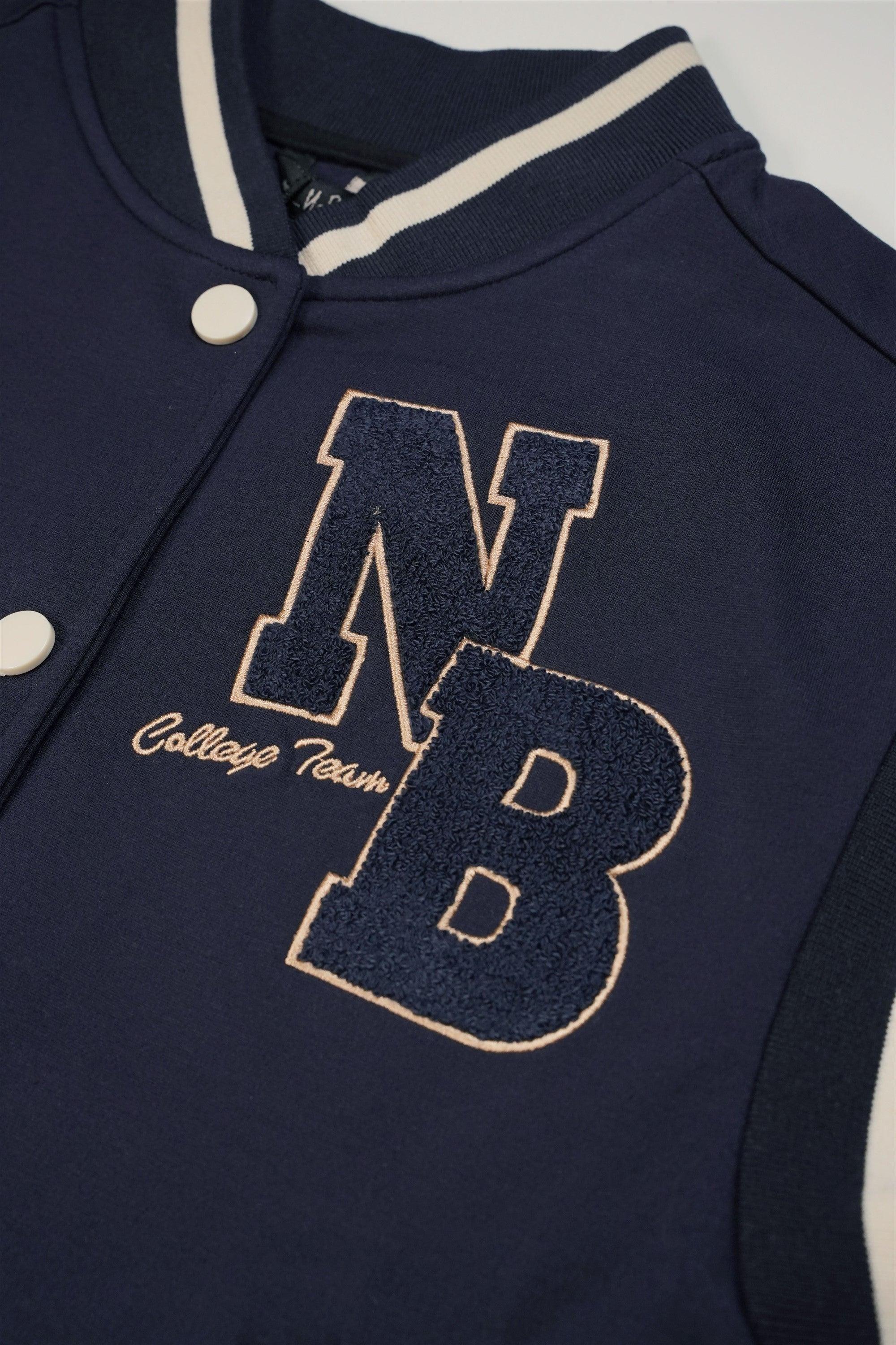 Bar Sleeveless Varsity Jacket - NoNo Kidswear