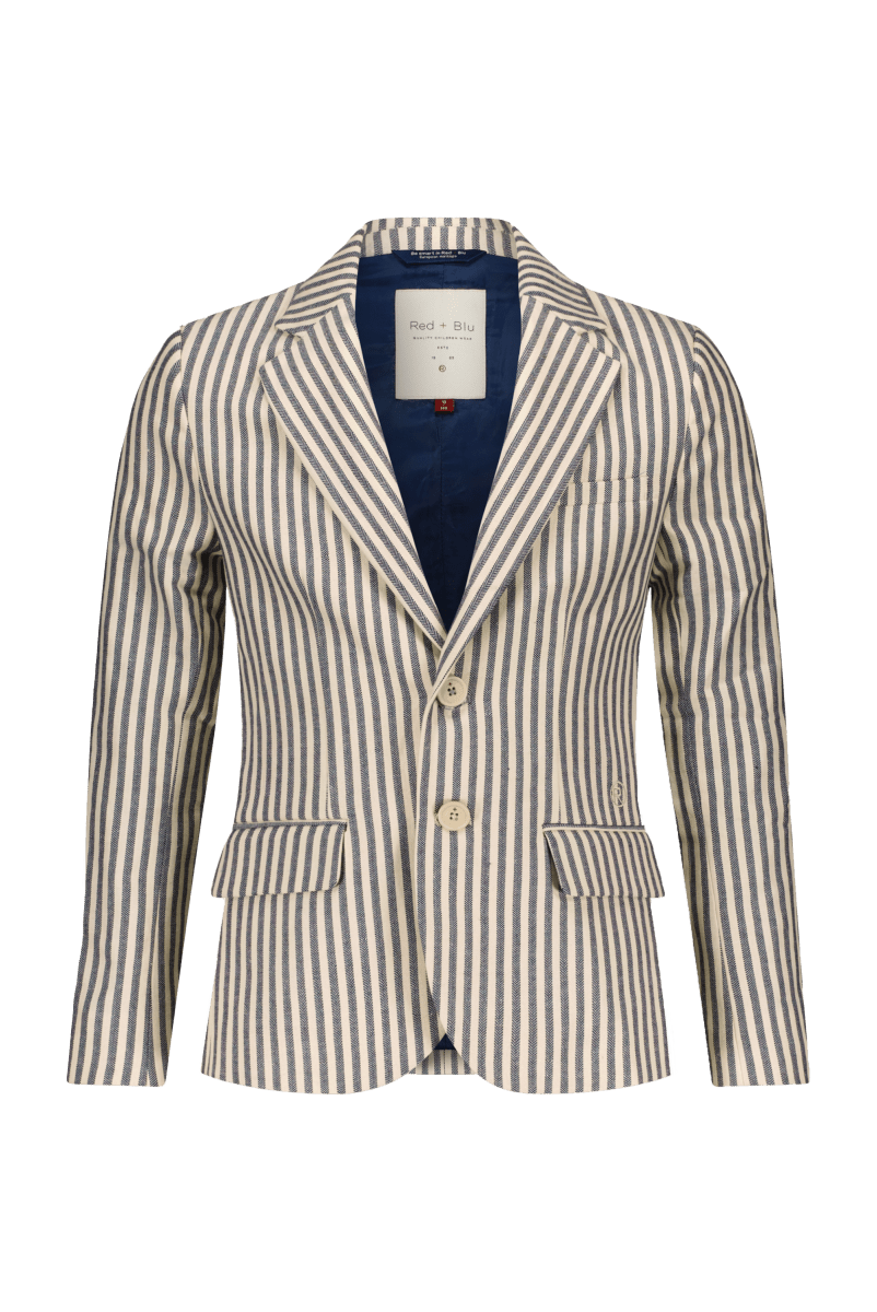 Bas blazer navy/wit streep -Blazers - Red+Blu