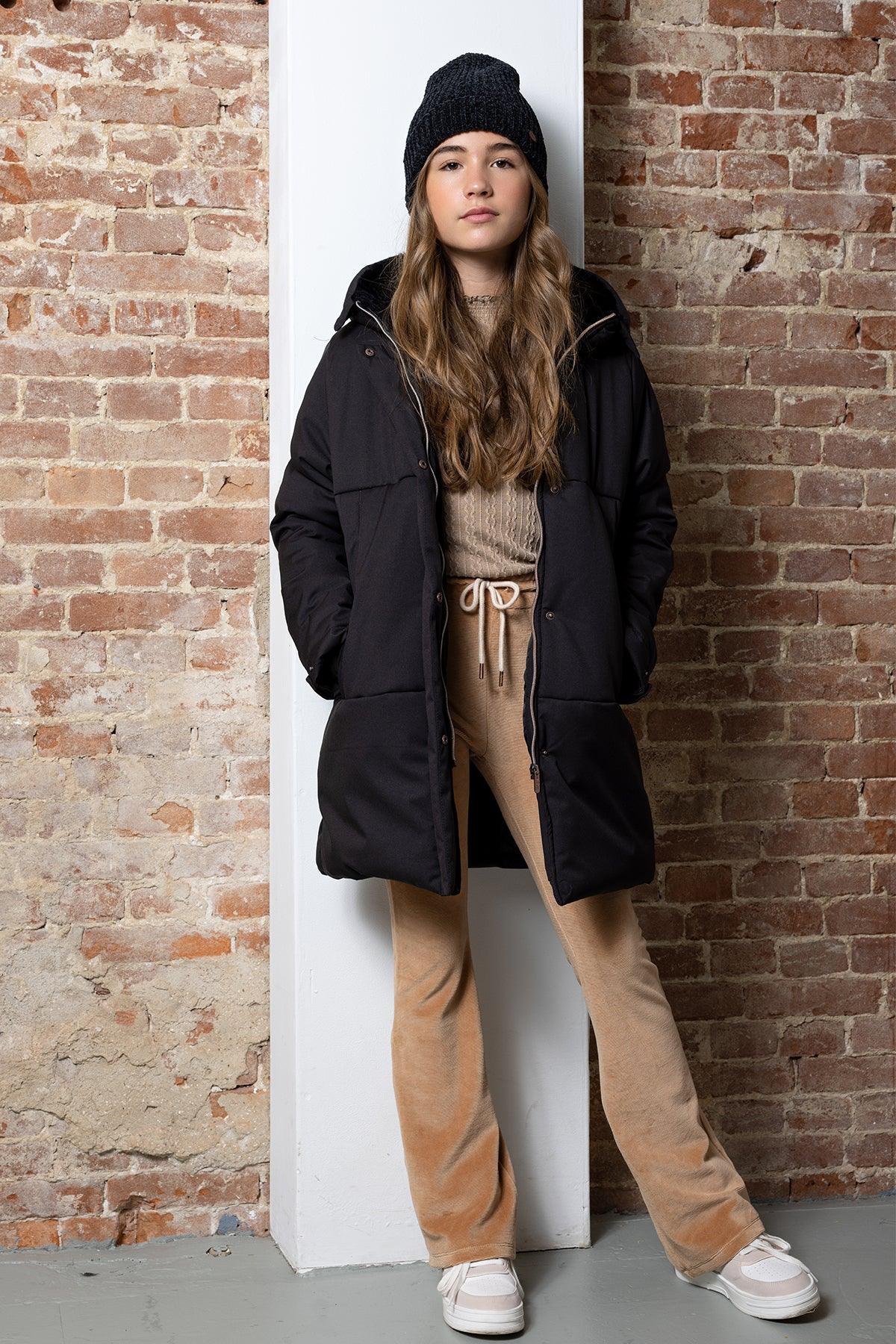 Belvina lange winterjas met capuchon - NoNo Kidswear