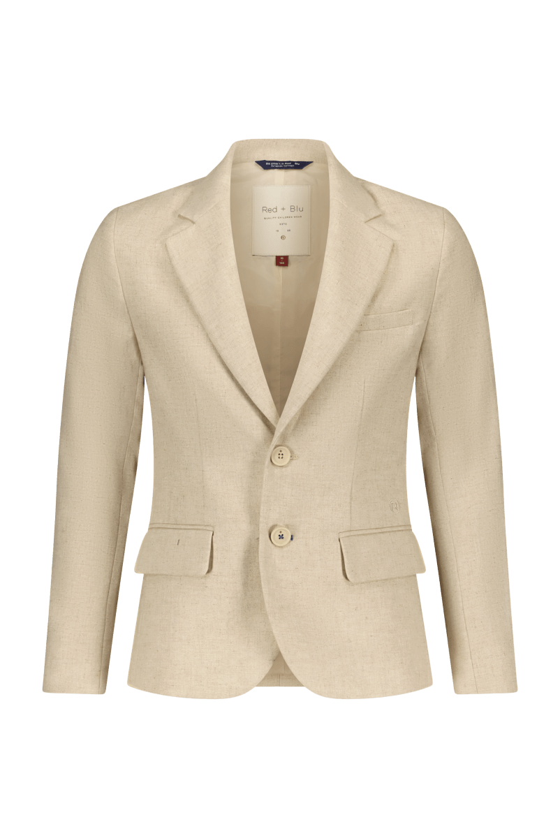 Bruce Blazer natural linnen -Blazers - Red+Blu