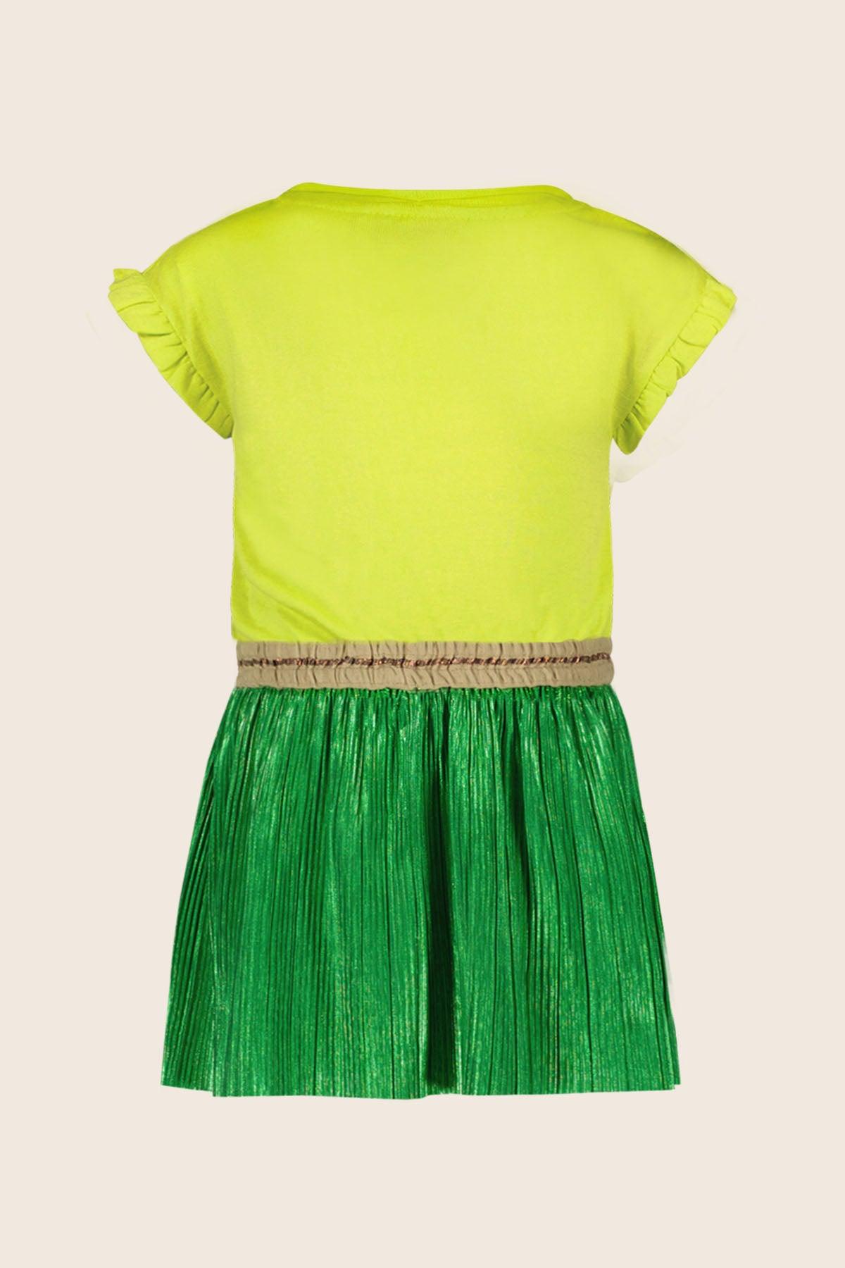 LikeFLO Dress Tess Glitter Lime - LikeFlo
