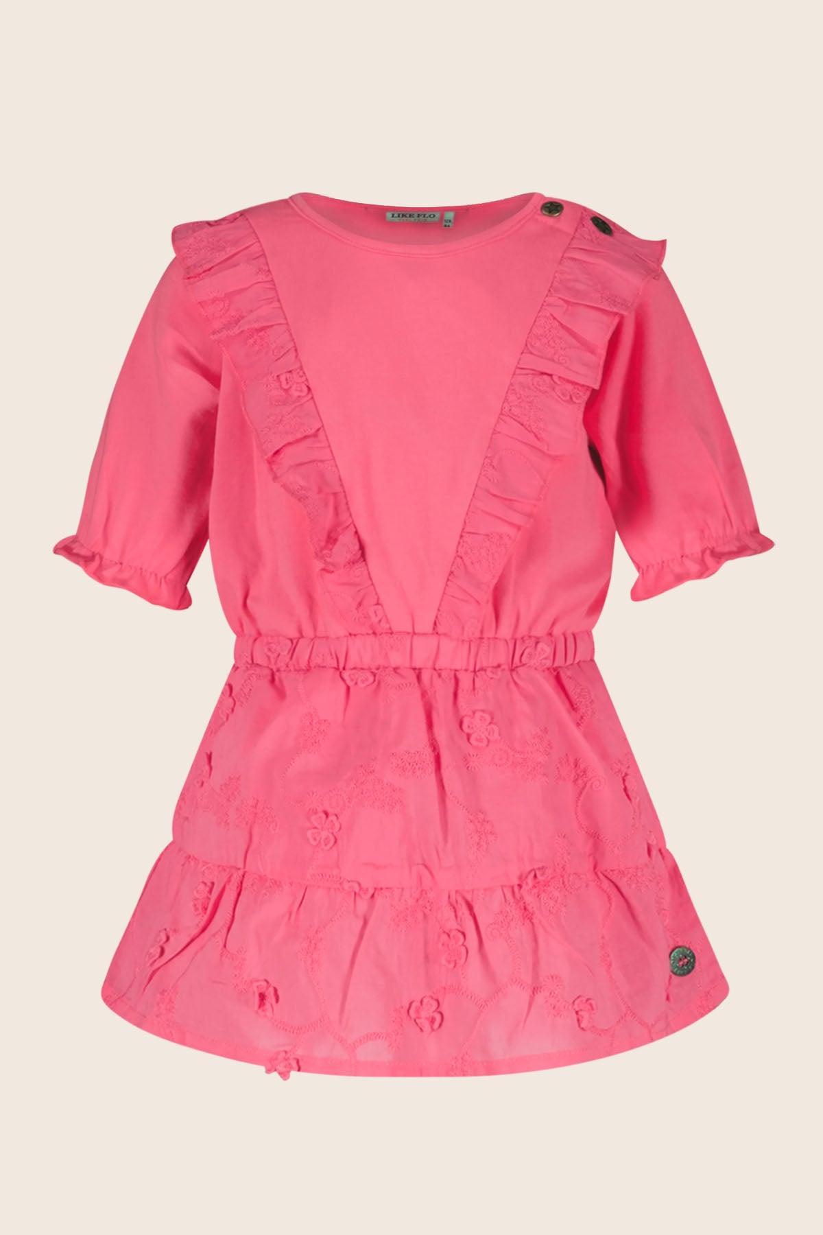 LikeFLO Dress Trijntje Metallic Pink - LikeFlo
