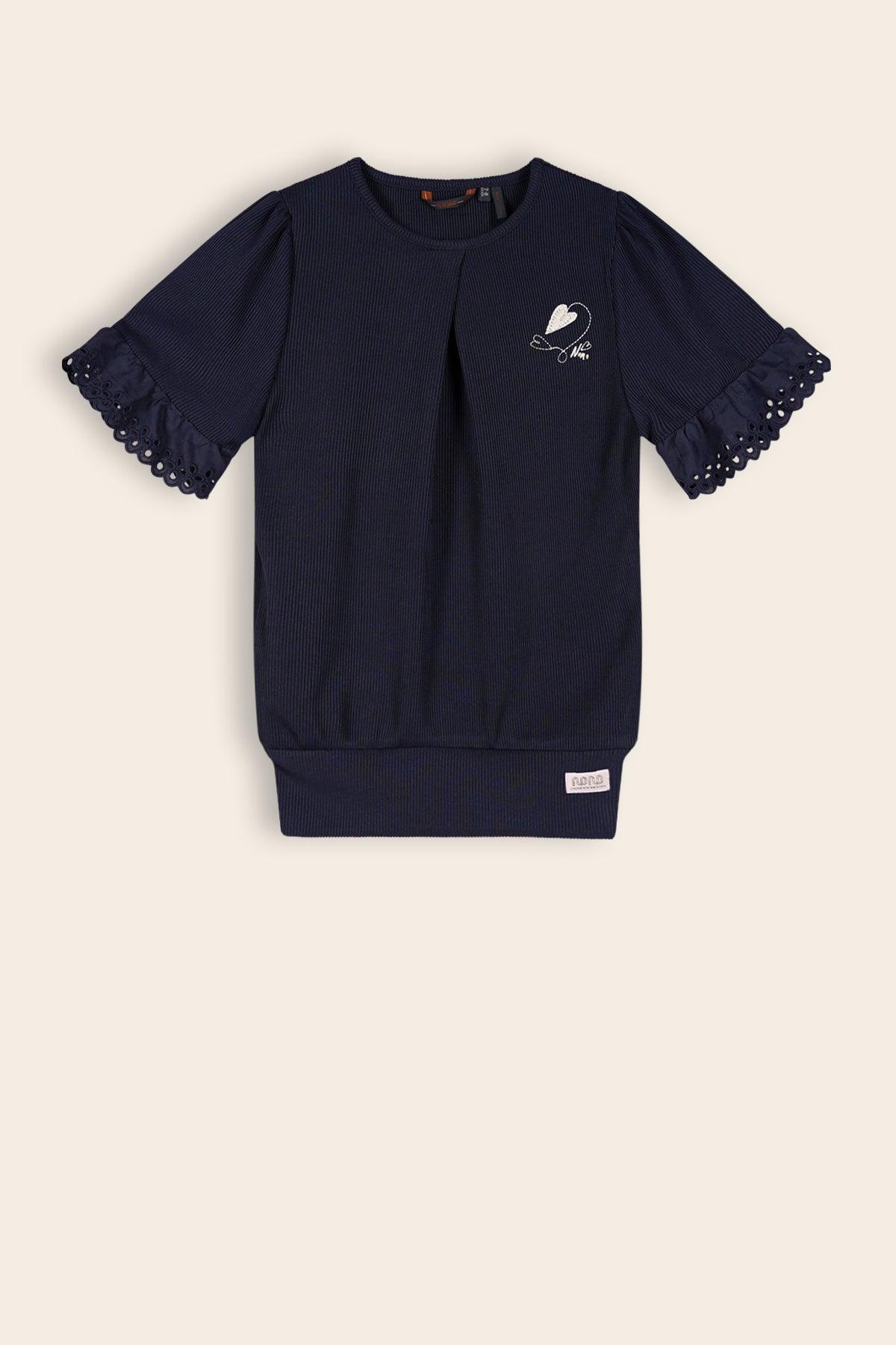 Kaby Rib Top Navy Blazer - NoNo Kidswear