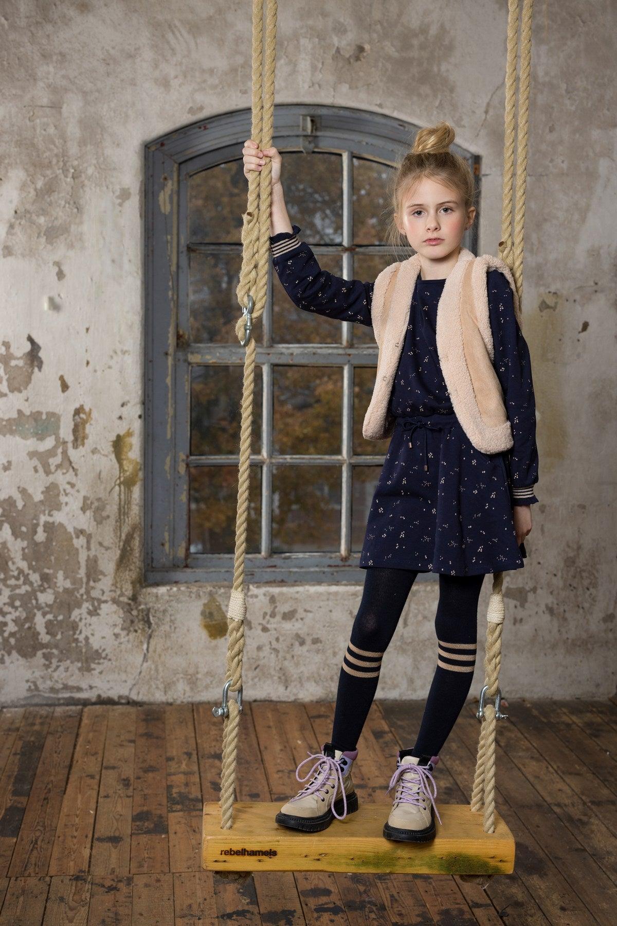 Kalia Reversible Teddy/Suede Gilet - NoNo Kidswear