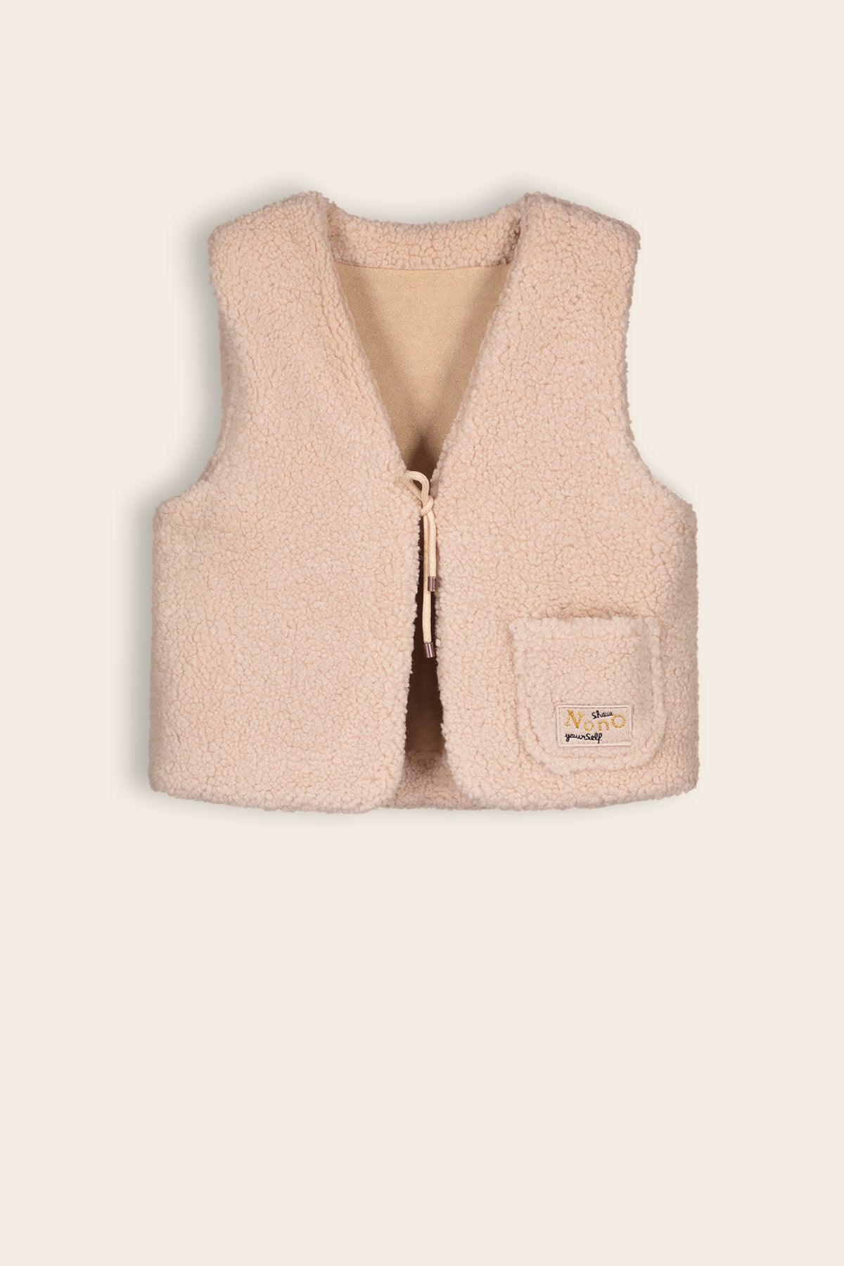 Kalia Reversible Teddy/Suede Gilet - NoNo Kidswear