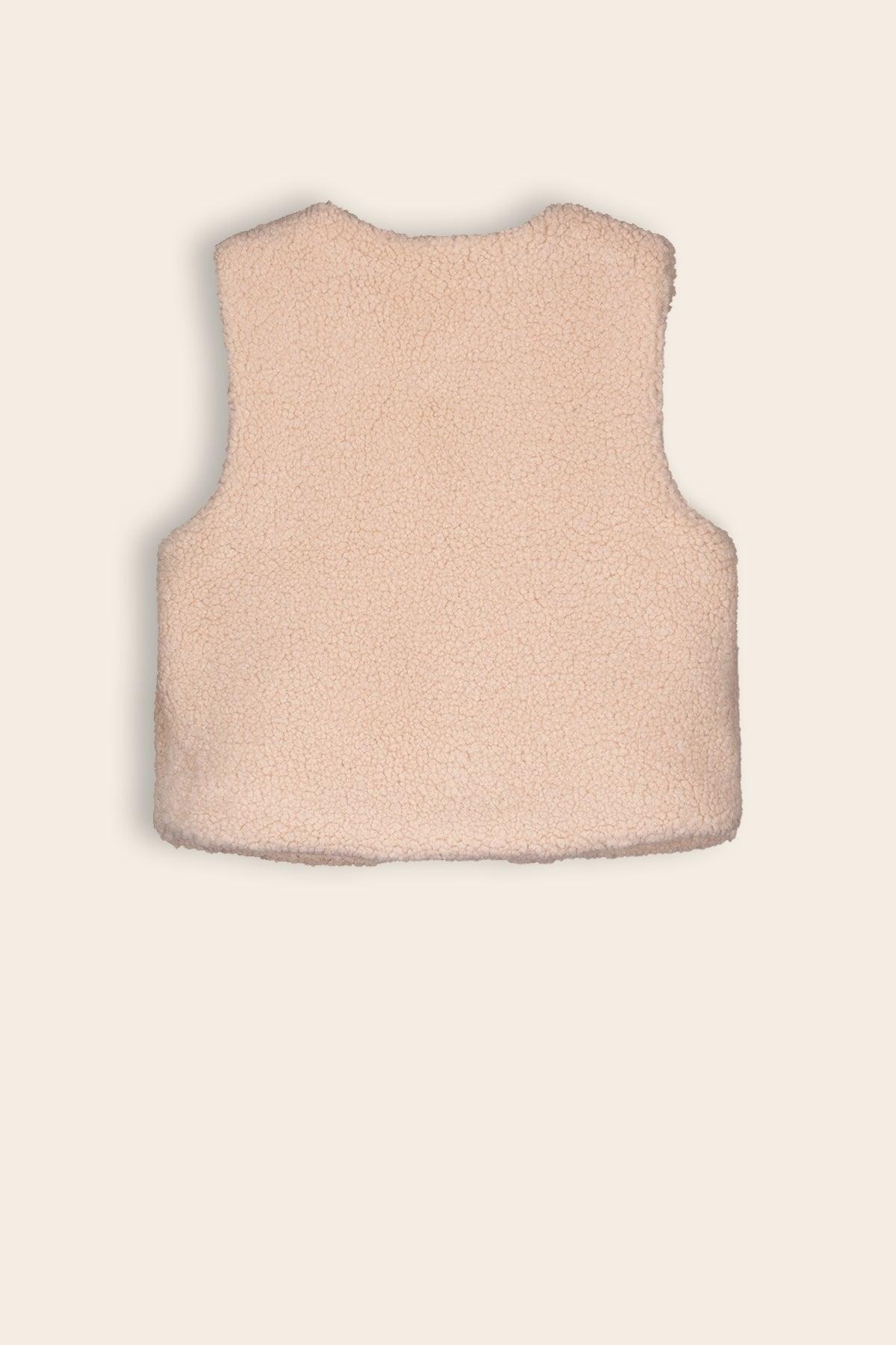 Kalia Reversible Teddy/Suede Gilet - NoNo Kidswear