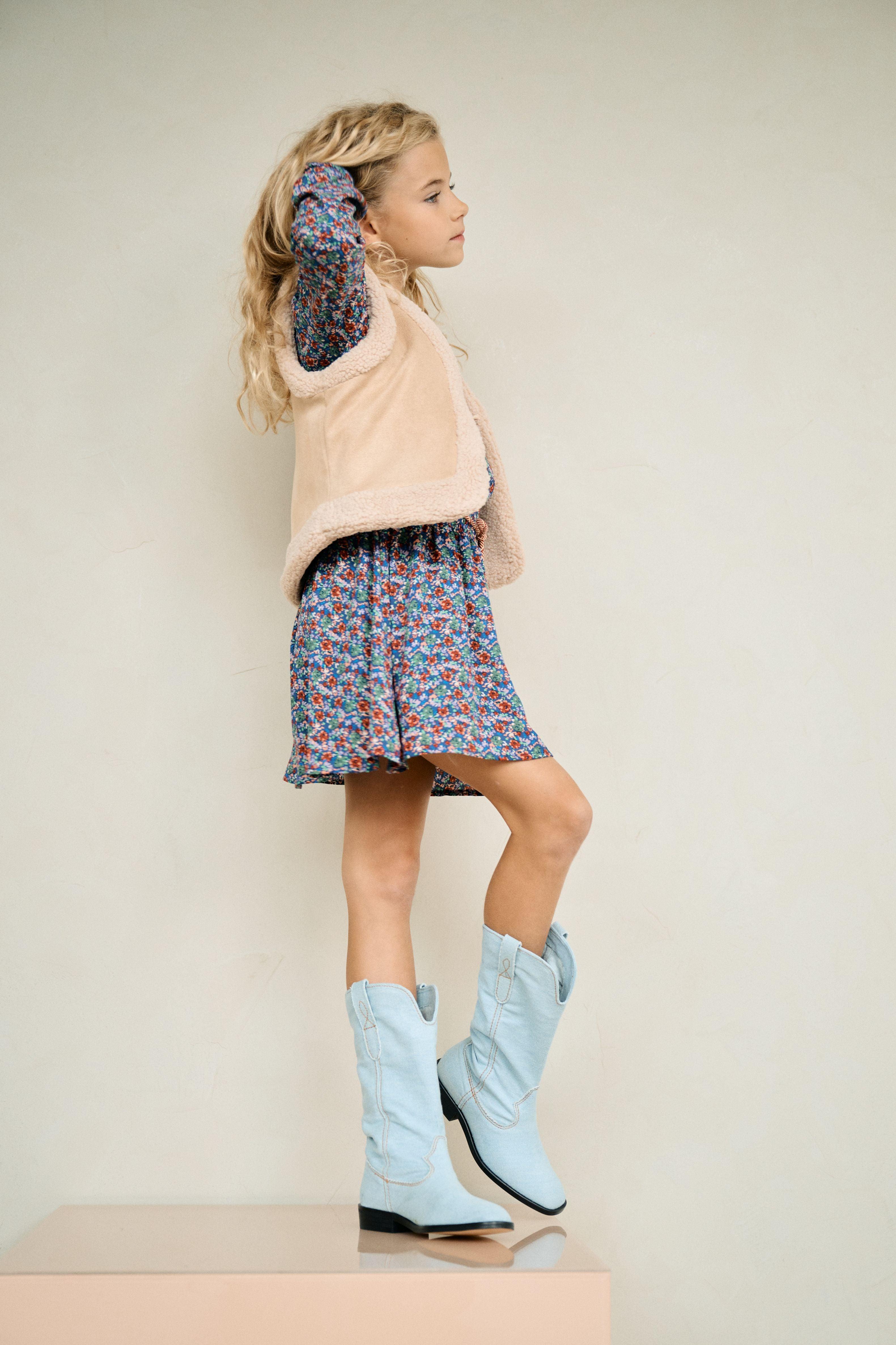 Kalia Reversible Teddy/Suede Gilet - NoNo Kidswear