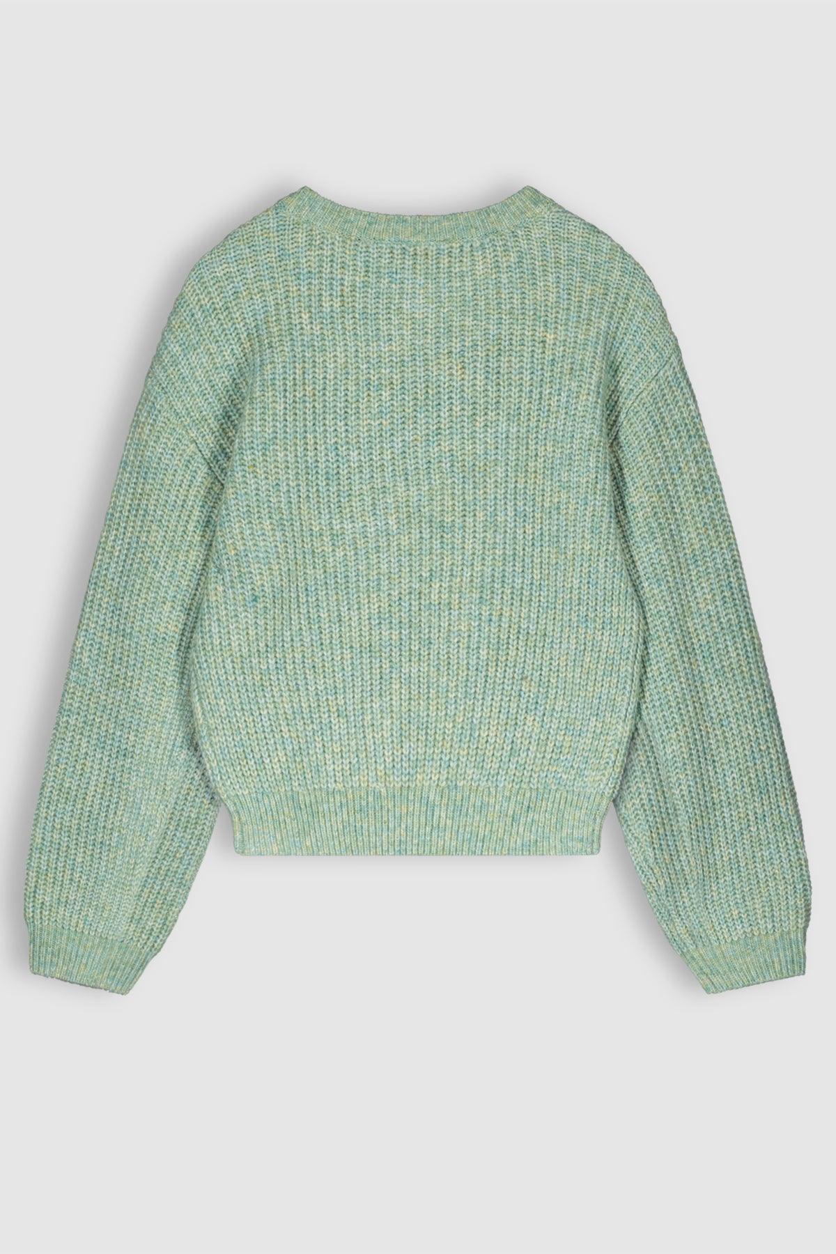 Kesan Gebreide Groen Trui - NoNo Kidswear
