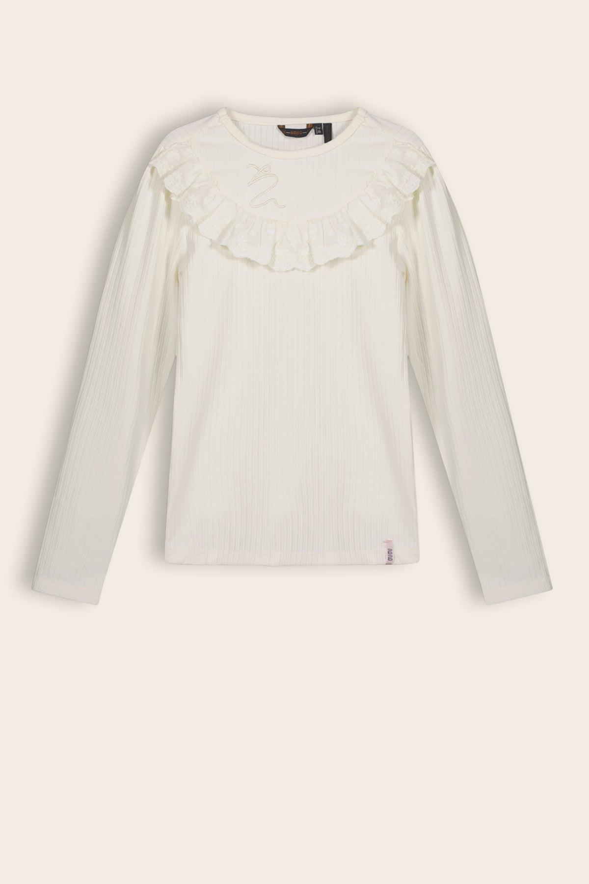 Kilian Pointelle Rib Jersey Top - NoNo Kidswear