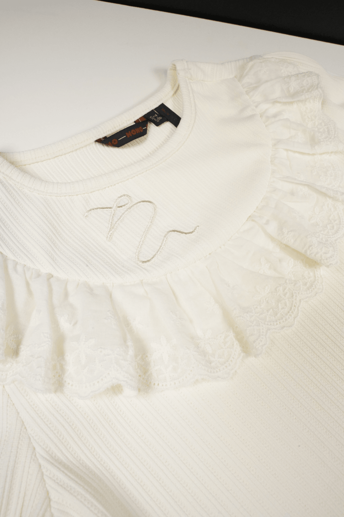 Kilian Pointelle Rib Jersey Top - NoNo Kidswear