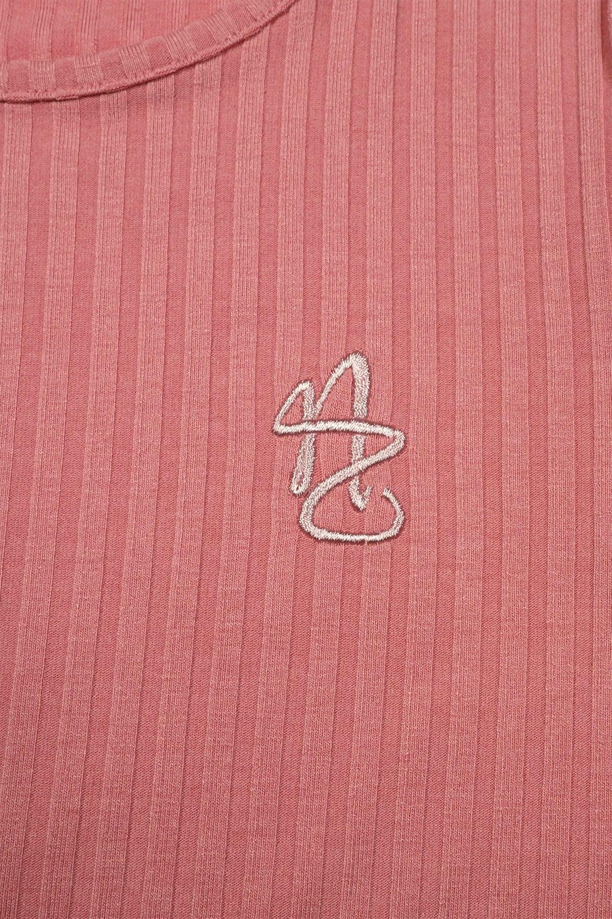 Kisja Rib Jersey Top met Crincle Voile Mouwen - NoNo Kidswear