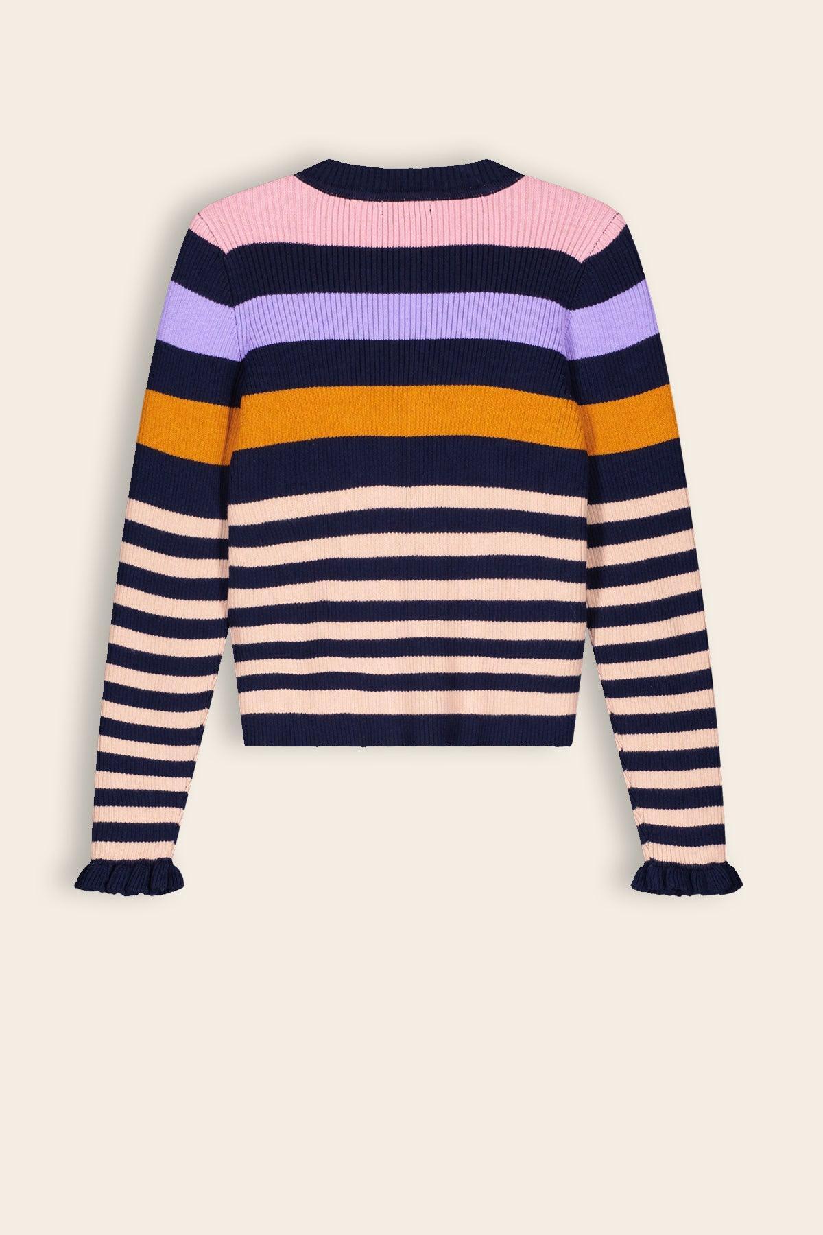 Kulias Gebreide Gestreepte Trui - NoNo Kidswear