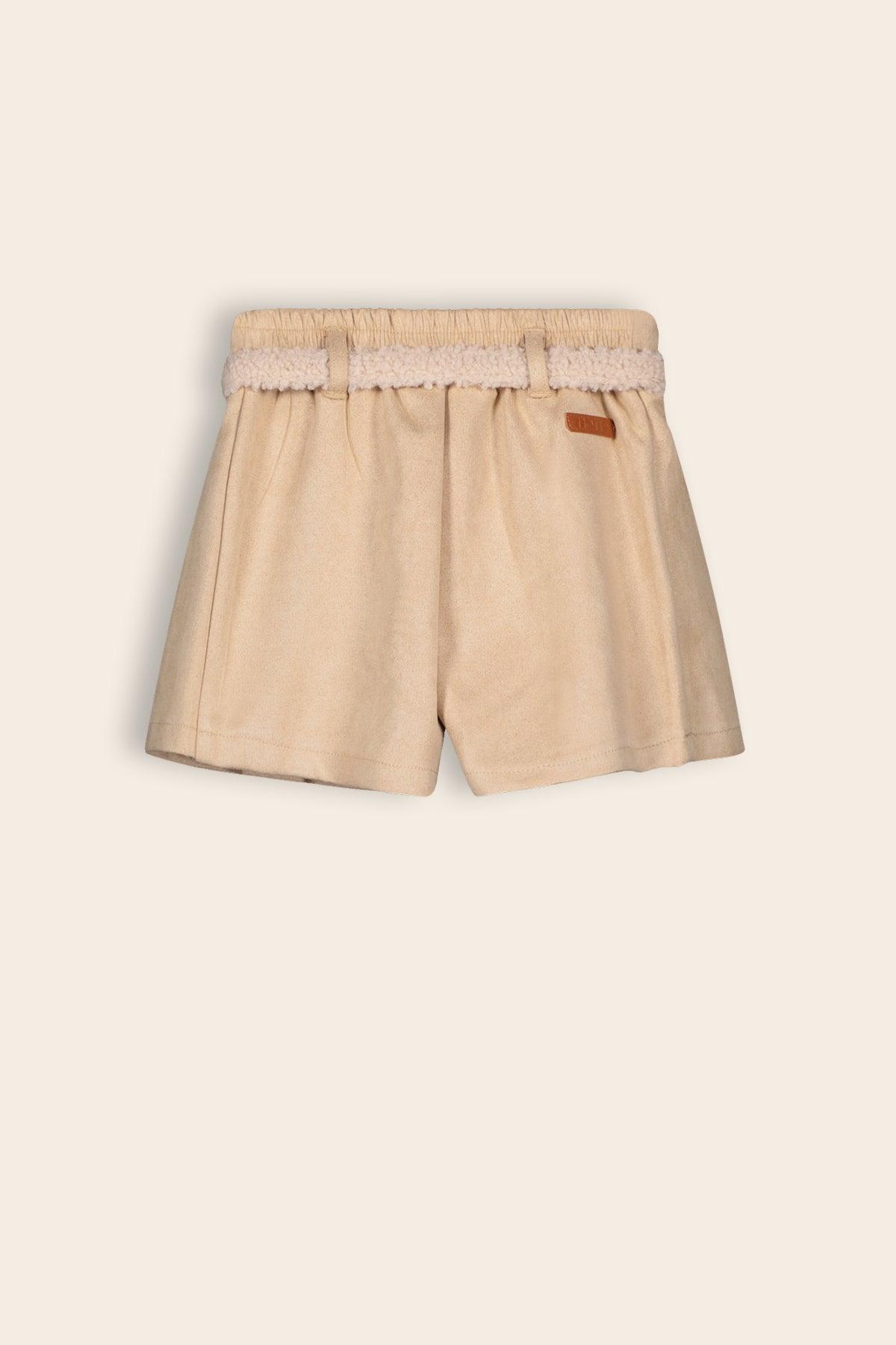 Nella Suede Geplooide Broekrok met Riem - NoNo Kidswear