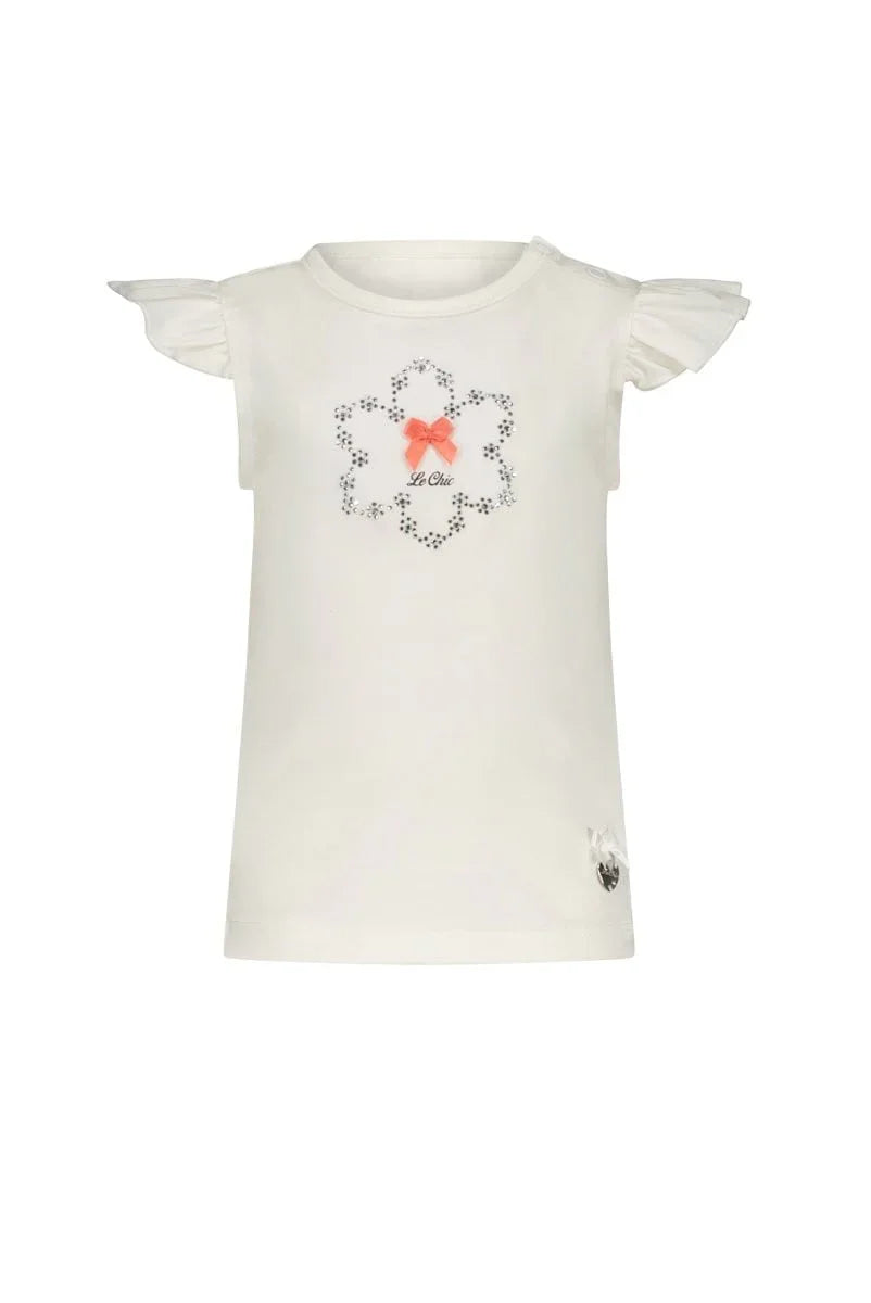 NOSSA daisy rhinestone T-shirt - Le Chic Fashion