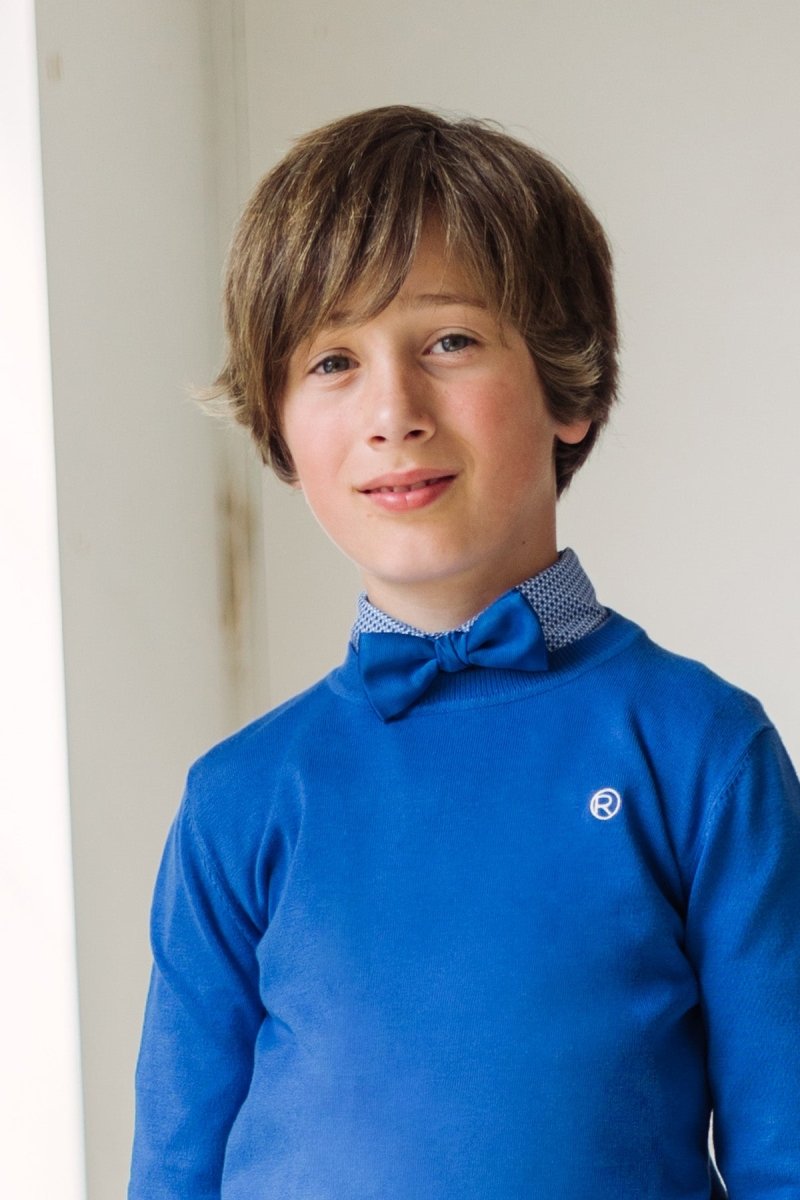 Olivier boys BOW tie + square -Accessoires - Red+Blu