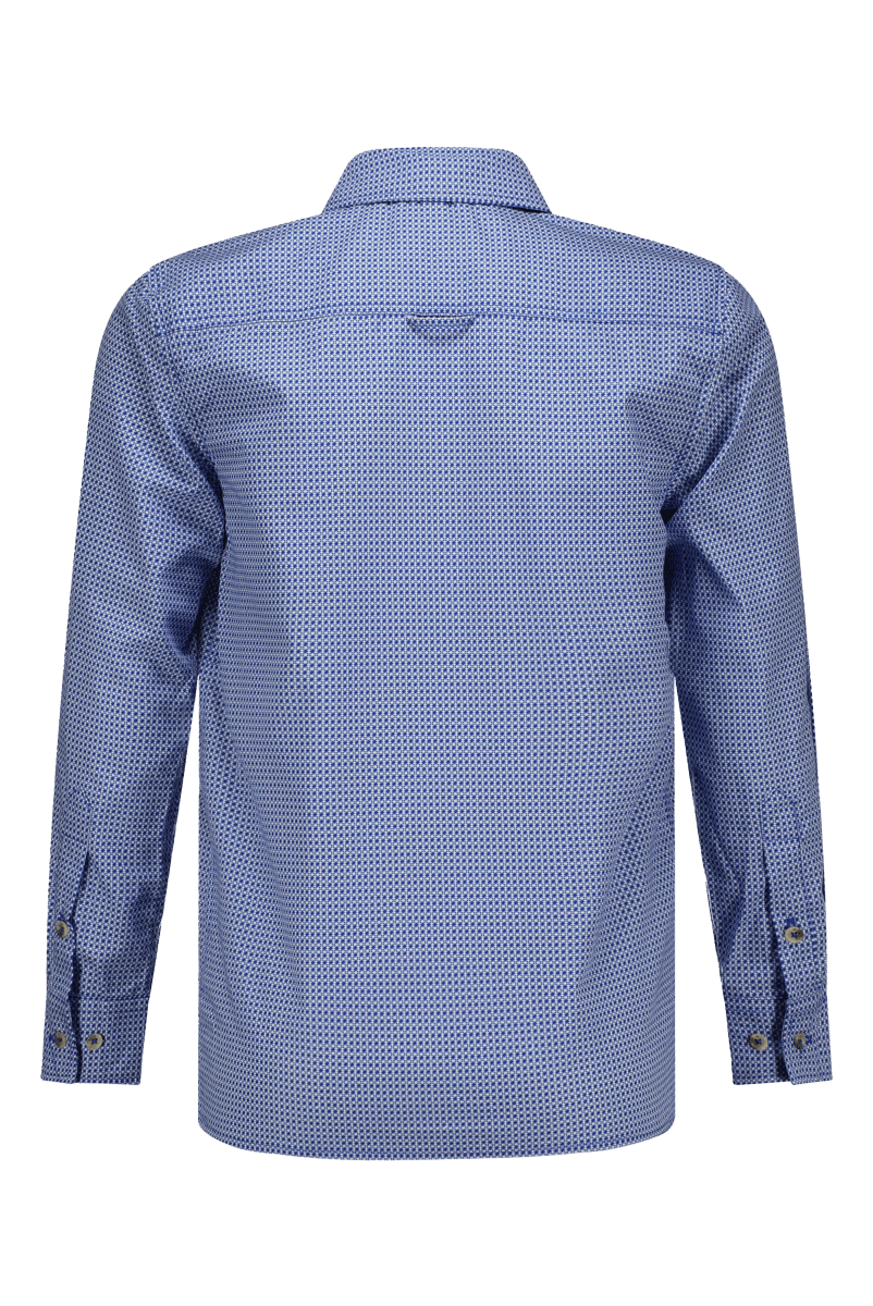 Otto overhemd print blauw -Blouses - Red+Blu