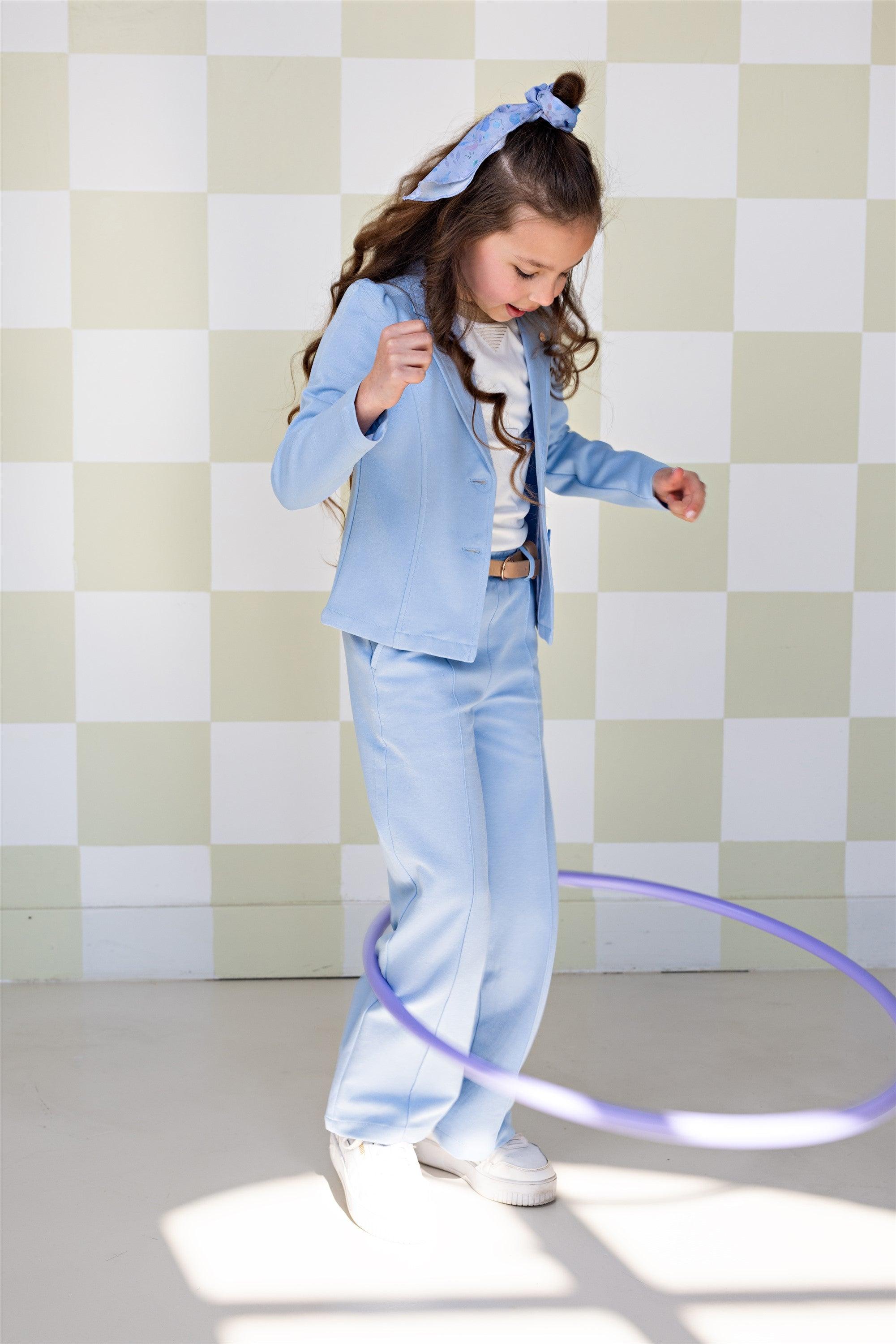 Sayla Wijde Broek met Glansdraad - NoNo Kidswear