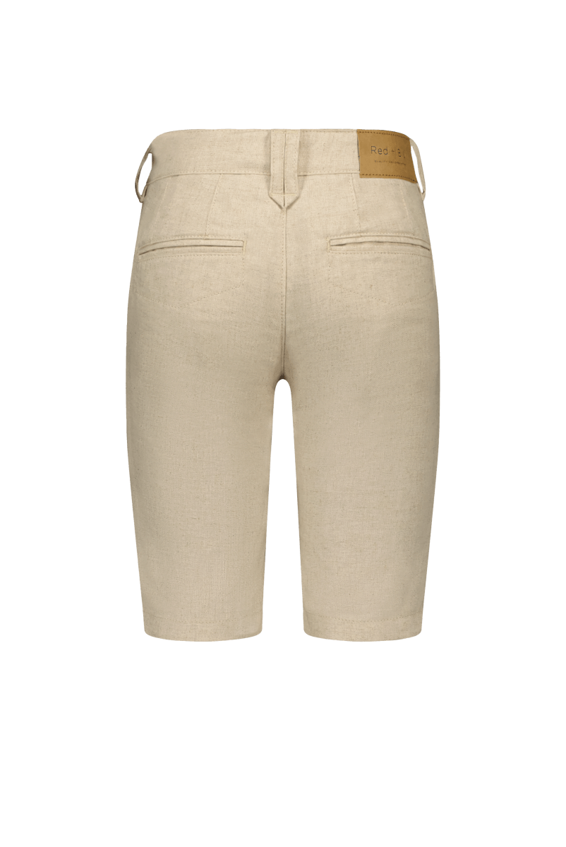 Sep Bermuda natural linnen -Broeken - Red+Blu