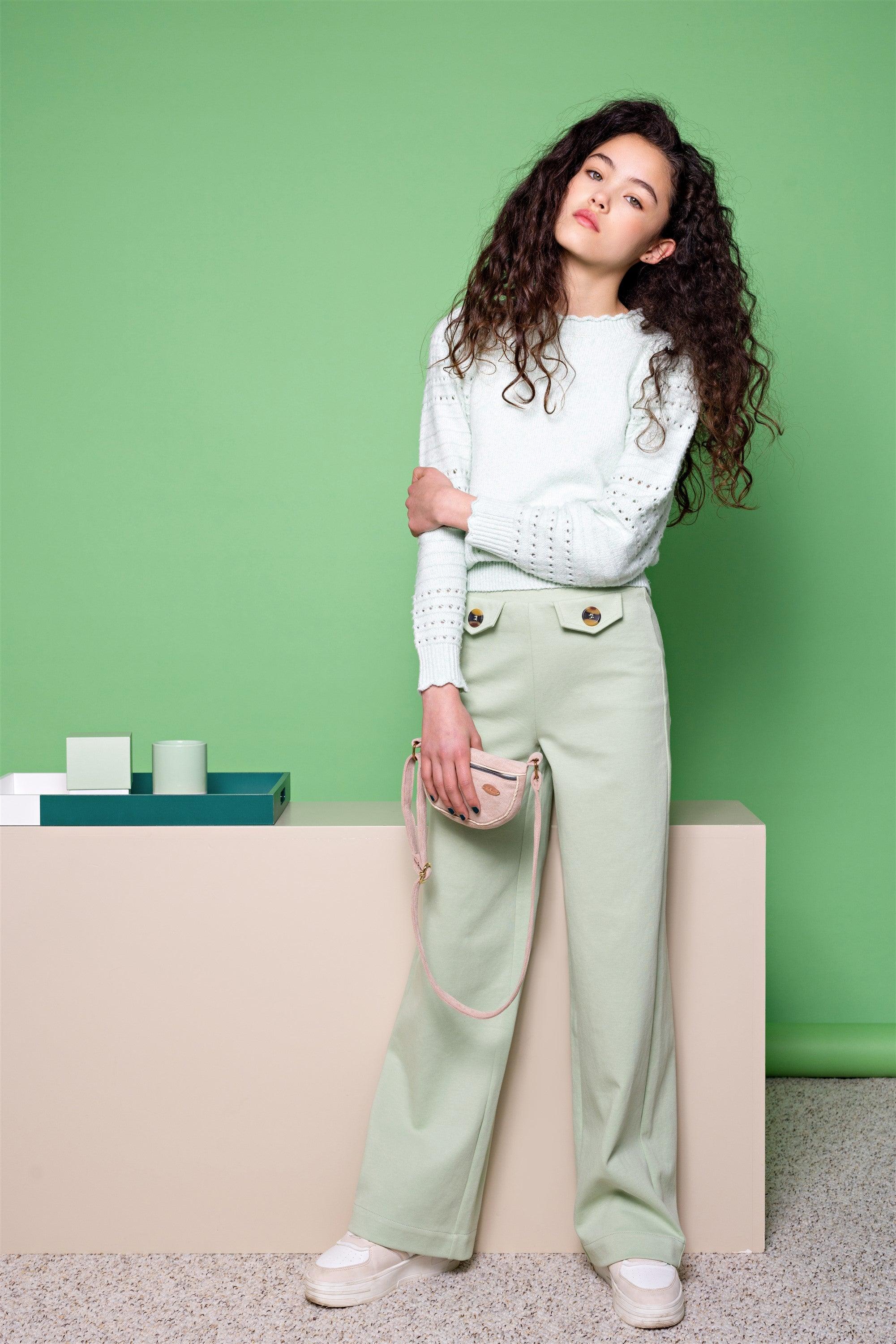 Sinua Palazzo Pique Broek - NoNo Kidswear