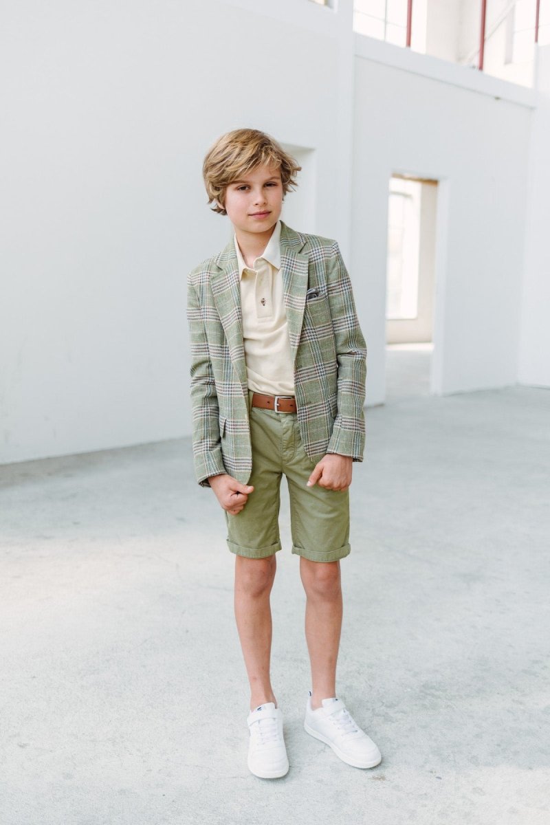 Tim bermuda groen -Broeken - Red+Blu