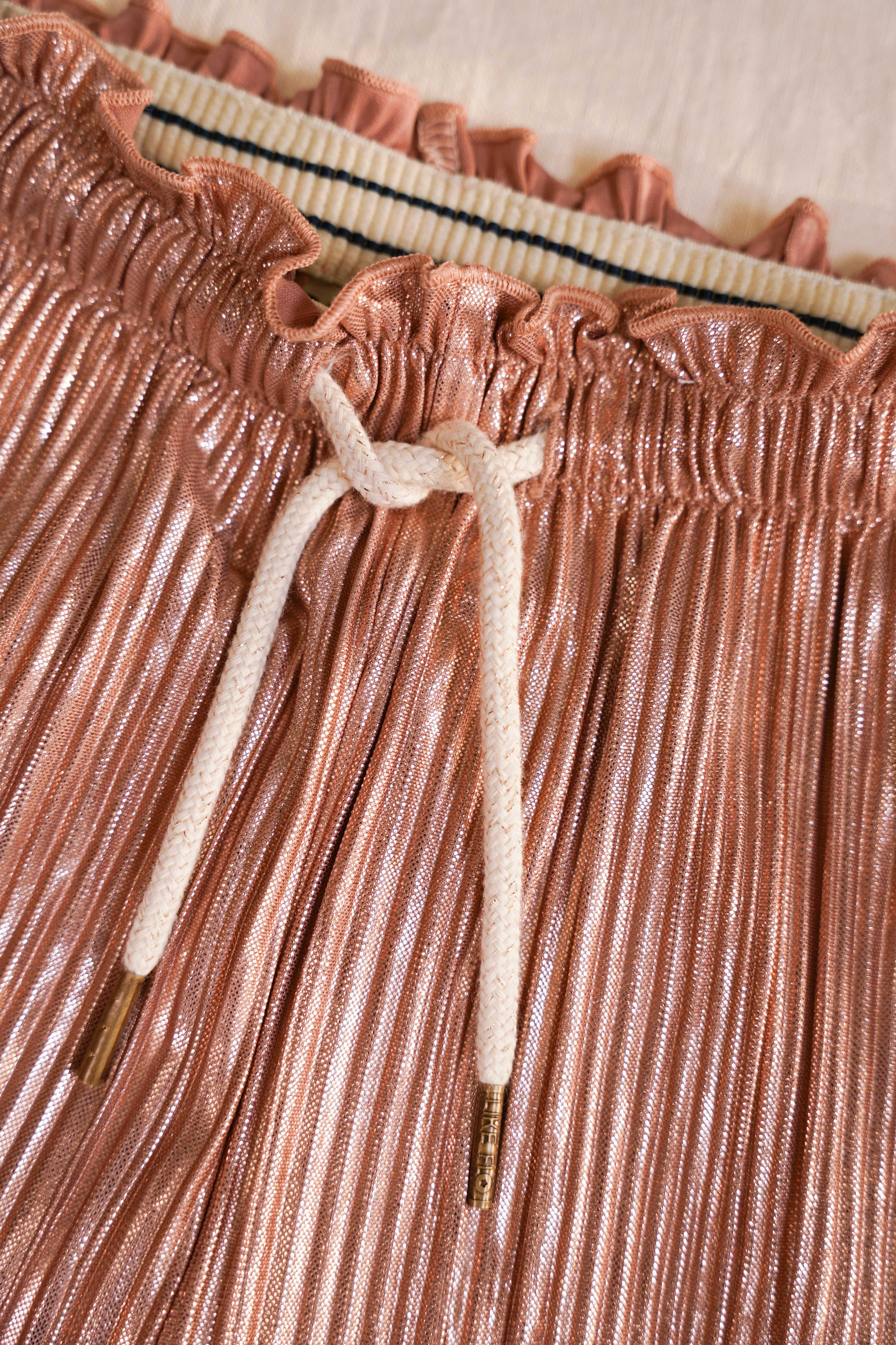 LikeFLO Trouser Flora Rose Lurex - LikeFlo