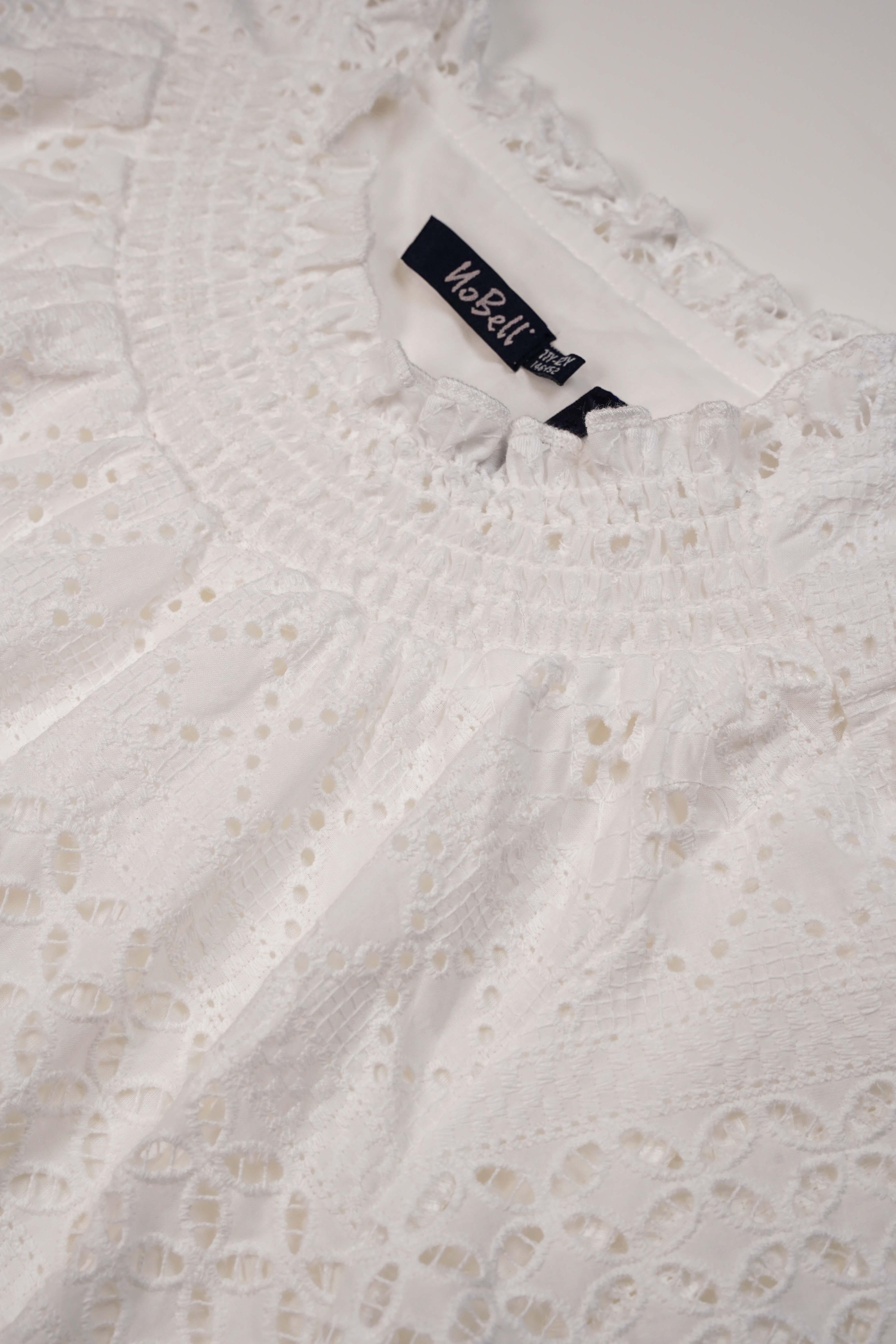 Tyra Embroidery Anglaise Blouse - NoNo Kidswear